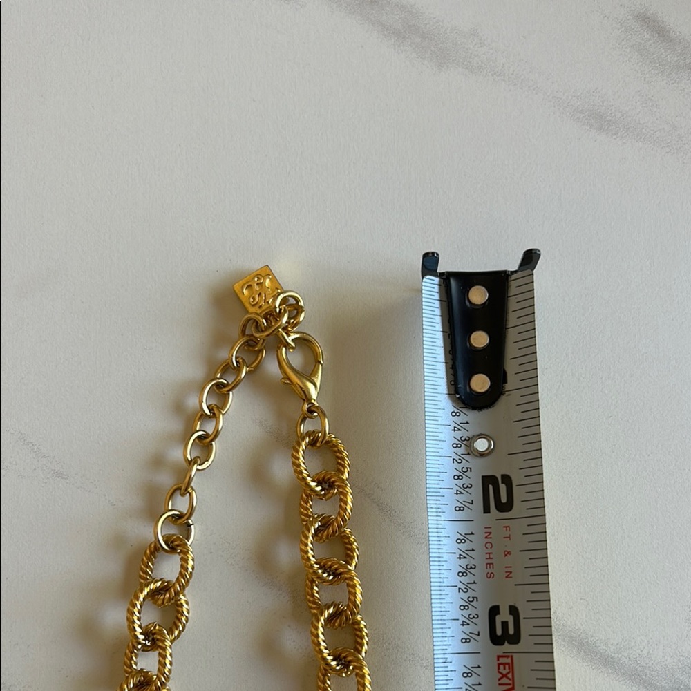 Karl Lagerfeld Vintage Gold Charm Necklace - Picture 7 of 9